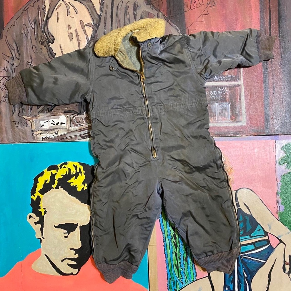 Vintage Weather Winky Winter Onesie Baby Coverall / Jumpsuit
